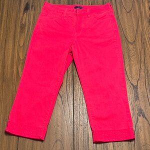 NYDJ Women’s Hot Pink Cropped Pants Size 4P